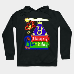 Happy Birthday Alphabet Letter (( Y )) You are the best today Hoodie